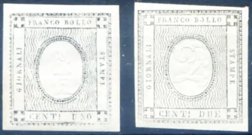 Sardinien. Für Drucke 1861. Linguellati.