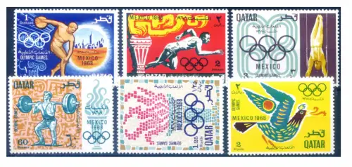 Katar. Sport. Olympische Spiele Mexiko-Stadt 1968.