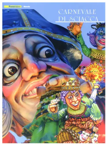 Italienische Republik. Karneval von Sciacca 2015. Ordner.