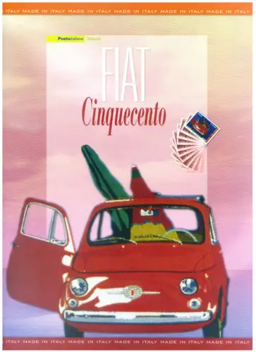 Italienische Republik. FIAT 500 2007. Ordner.