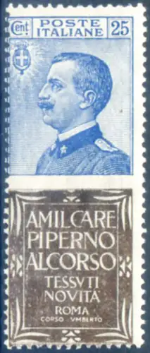 Königreich. Werbung. Pfeife 25 c. 1924.