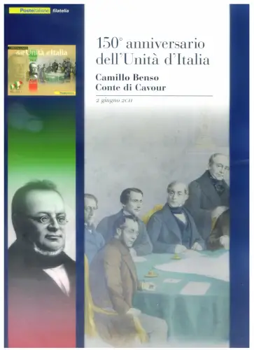 Italienische Republik. Camillo Benso Conte di Cavour 2011. Ordner.
