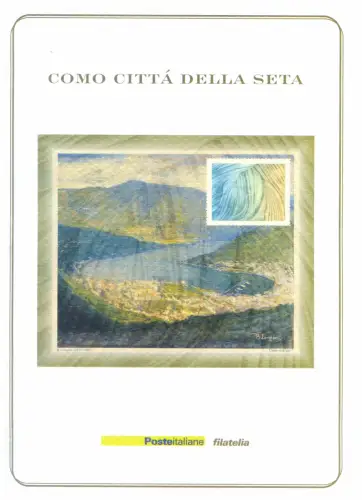 Italienische Republik. Como, Seidenstadt 2001. Ordner.