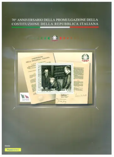 Italienische Republik. Verfassung 2017. Ordner.