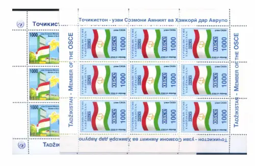 Tadschikistan. OSZE-OECD 1995. 3 Miniblätter.