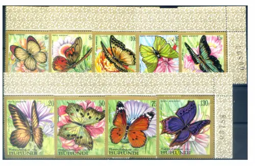 Burundi. Fauna. Farfalle 1968.