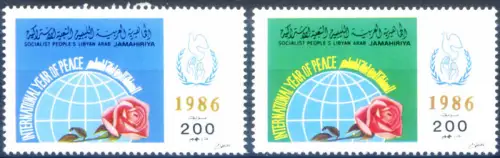 Internationales Jahr des Friedens 1986.