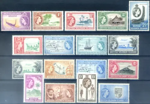 Isole Salomon. Definitiv. Malerei 1956-1960. Einige leicht kurze Zähne.