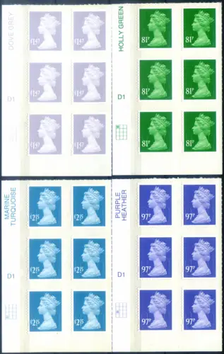 Großbritannien. Elisabetta II 2014. Blöcke von 6.