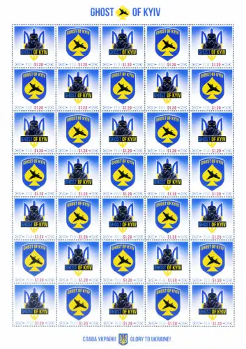 Ghost of Kyiv 2022. Ganzblatt.