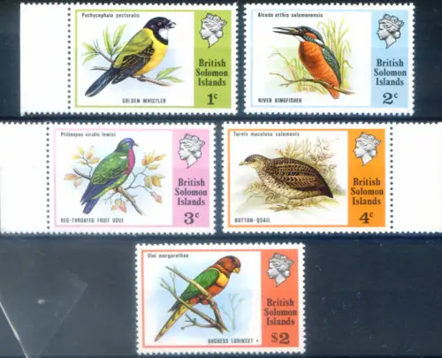 Isole Salomon. Definitiv. Fauna. Vögel 1975.