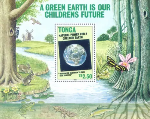 Tonga. Grüne Energie 1990. Blatt.