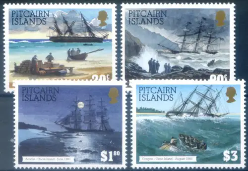 Pitcairn. Schiffswracks 1994.