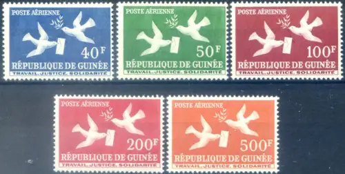 Guinea. Arbeit, Gerechtigkeit und Solidarität 1959.