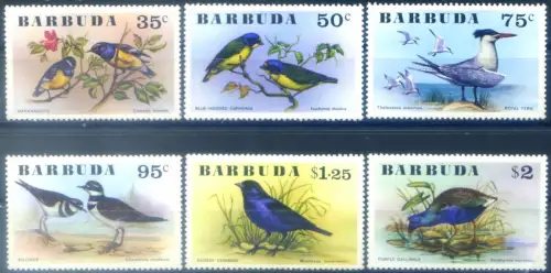 Barbuda. Fauna. Vögel 1976.