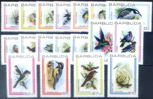 Barbuda. Definitiv. Fauna. Vögel 1980.
