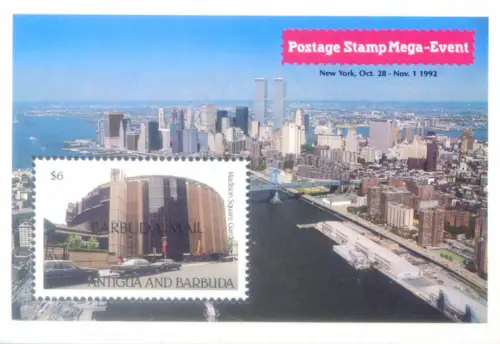 Antigua und Barbuda. Expo Briefmarke Mega Event 1992. Blatt.