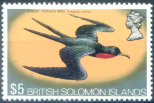 Isole Salomon. Definitiv. Fauna. Vögel 1973. Hoher Wert.