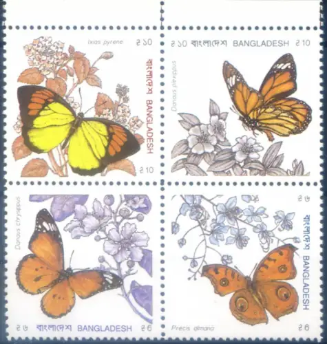 Bangladesch. Fauna. Farfalle 1990.