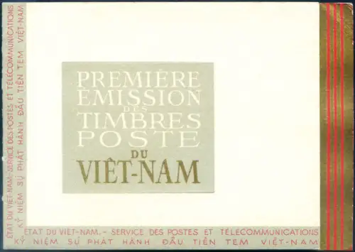 Südvietnam. Definitiv. Landschaften 1952. Libretto.