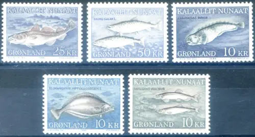 Grönland. Definitiv. Fische 1981-1986.