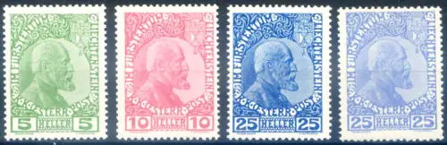 Liechtenstein. Prinz Johannes II. 1915. Caffaz Zertifikat.