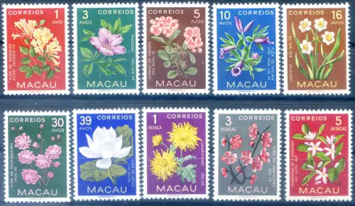 Macau. Definitiv. Flora. Blumen 1953.