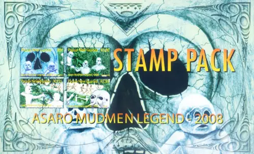 Legende von Asaro Mudmen 2008. Präsentationspaket.