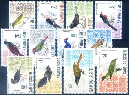 Samoa. Definitiv. Vögel 1967-1969.