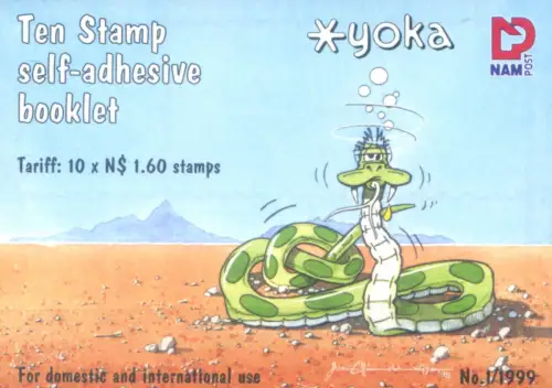 Namibia. Comics: Die Schlange Yoka 1999. Libretto.