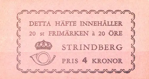 Schweden. August Strindberg 1949. Heft.