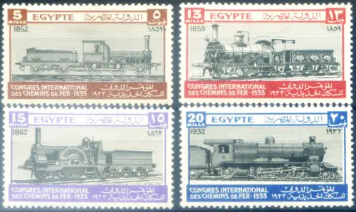 Ägypten. Lokomotive 1933. Linguellati.