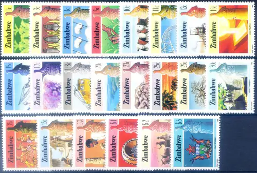 Simbabwe. Definitiv. Malerei 1985.