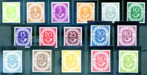 Ziffer und Posthorn 1951-52.