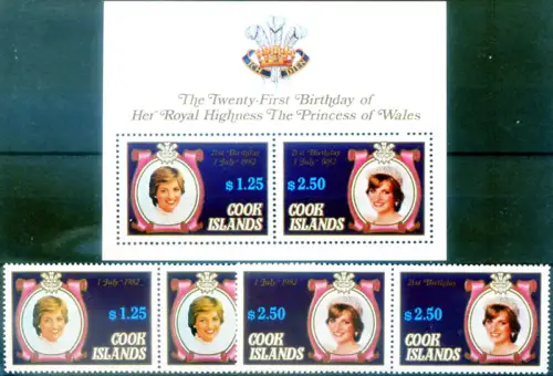 kochen. Königsfamilie 1982. Serie + Zettel.