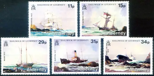 Alderney. Schiffswracks 1987.