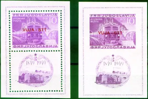 Zone B. Ferrovie 1950.