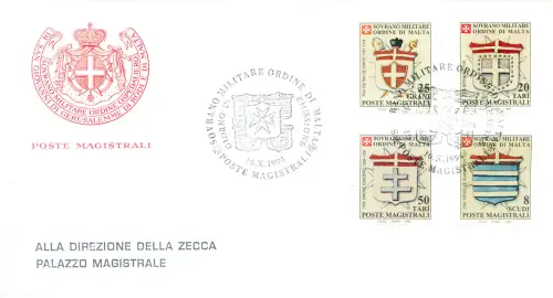 Wappen der Gran Priori 1994. FDC.