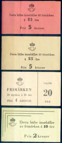 Gustav VI Adolf 1951-52. 4 Hefte.