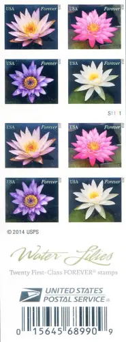 Flora. Seerose 2015. Kleinbogen vom Typ Booklet.