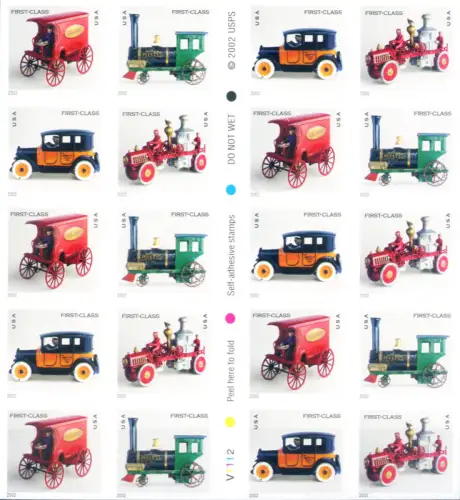 Vintage Spielzeug 2002. Typ First Class. Kleinbogen vom Typ Booklet.