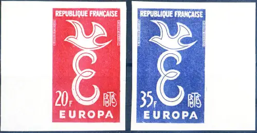 Europa 1958. Nicht gezähnt.