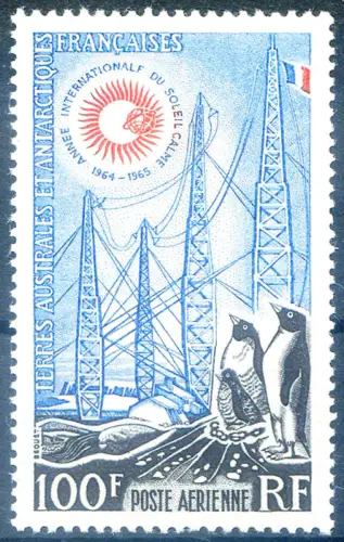 T.A.A.F. Internationales Jahr der 'ruhigen Sonne' 1963. Luftpost.