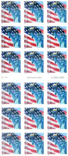 Flagge 2005. Dünner Papiertyp. Kleinbogenart Booklet.