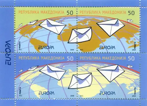 Mazedonien. Europa 2008. Bookletblock.
