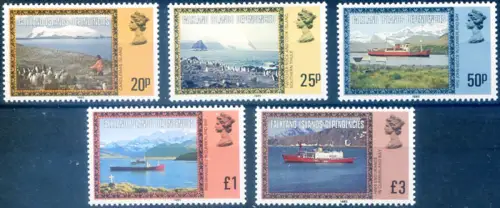 Falkland Abhängigkeiten. Definitiv. Malerei 1985.