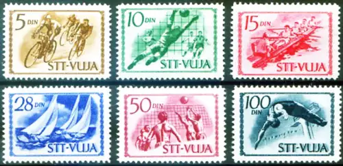 Triest Zone B. Sport 1952.