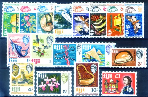 Fidschi. Definitiv. Predecimali 1968.