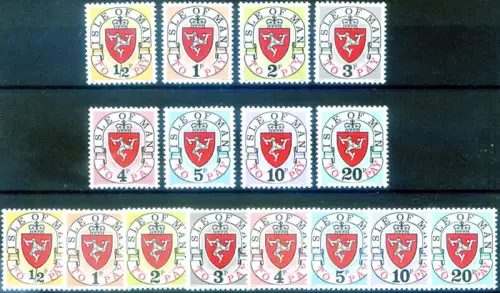 Isle of Man. Segnatasse 1973.