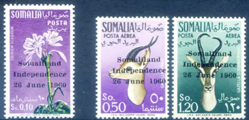Somalia. Unabhängigkeit 1960.